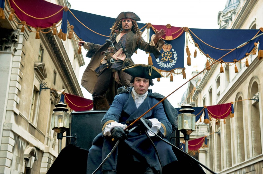 Johnny Depp en Piratas del Caribe 4