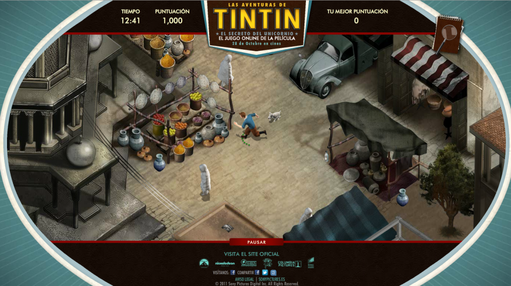 Captura del juego online LAS AVENTURAS DE TINTIN