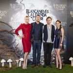 Reparto en España promocionando el estreno de BLANCANIEVES Y LA LEYENDA DEL CAZADOR