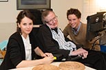 Foto Stephen Hawking en The theory of everything