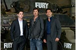 Foto Brad Pitt y Logan Lerman en Corazones de acero