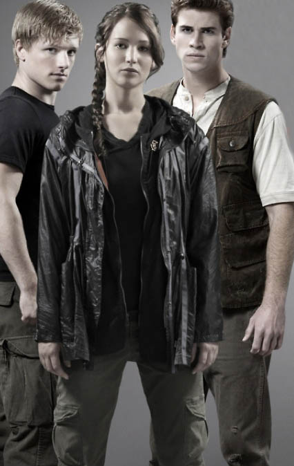 Foto de los protagonistas de la película LOS JUEGOS DEL HAMBRE