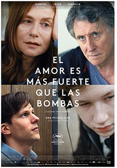 Cartel El amor es más fuerte que las bombas