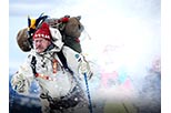 Foto Morgan Alling en Los Andersson en la nieve